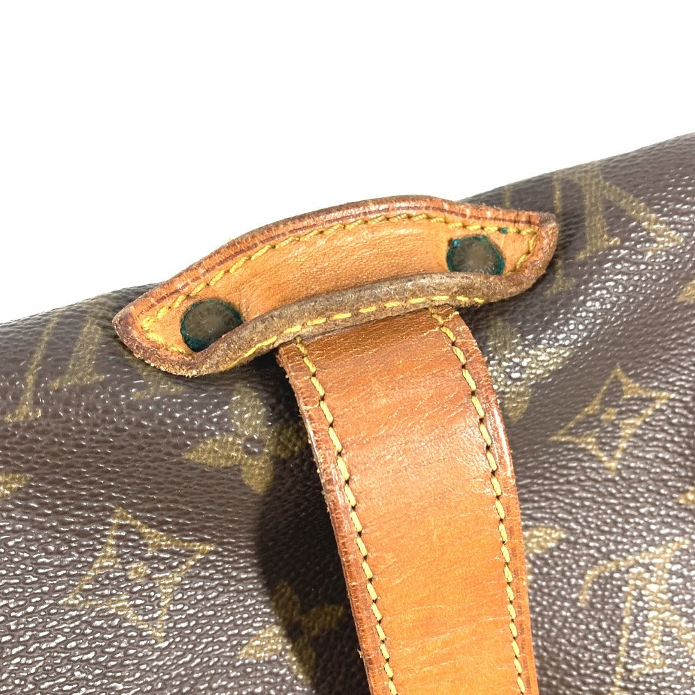 LOUIS VUITTON M42254 Monogram Saumur 35 Crossbody Flap Shoulder Bag in Monogram Canvas, Unisex, Brown