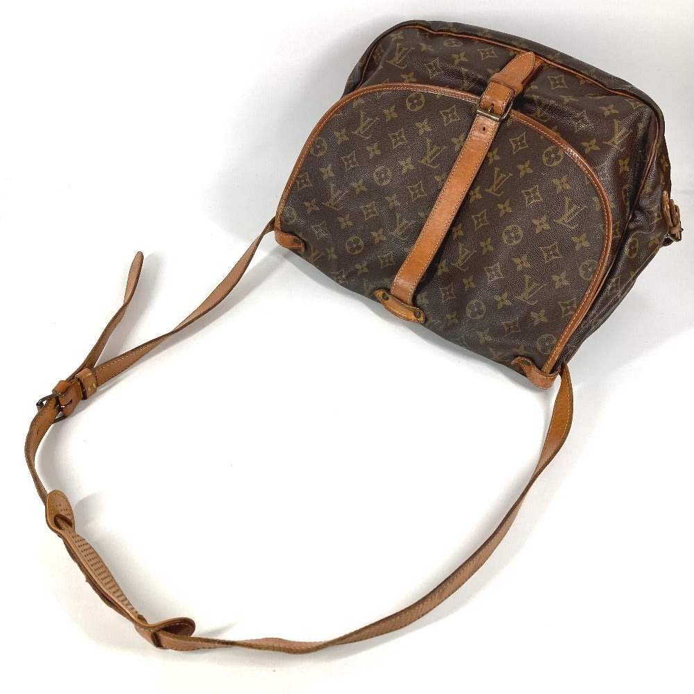 LOUIS VUITTON M42254 Monogram Saumur 35 Crossbody Flap Shoulder Bag in Monogram Canvas, Unisex, Brown