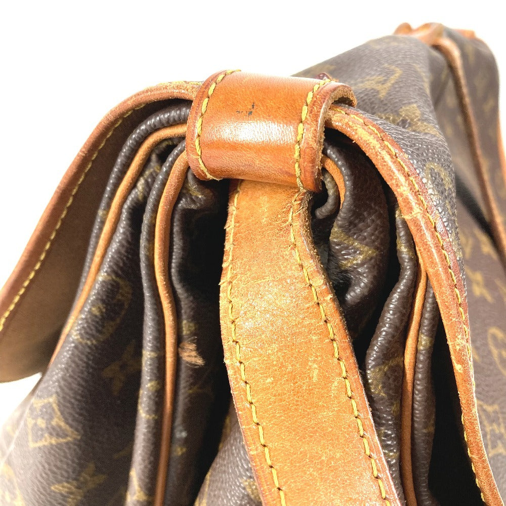 LOUIS VUITTON M42254 Monogram Saumur 35 Crossbody Flap Shoulder Bag in Monogram Canvas, Unisex, Brown