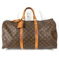 LOUIS VUITTON M41426 Monogram Keepall 50, Old Model, Debossed, Handbag, Travel Bag, Boston Bag, Monogram Canvas, Unisex, Brown