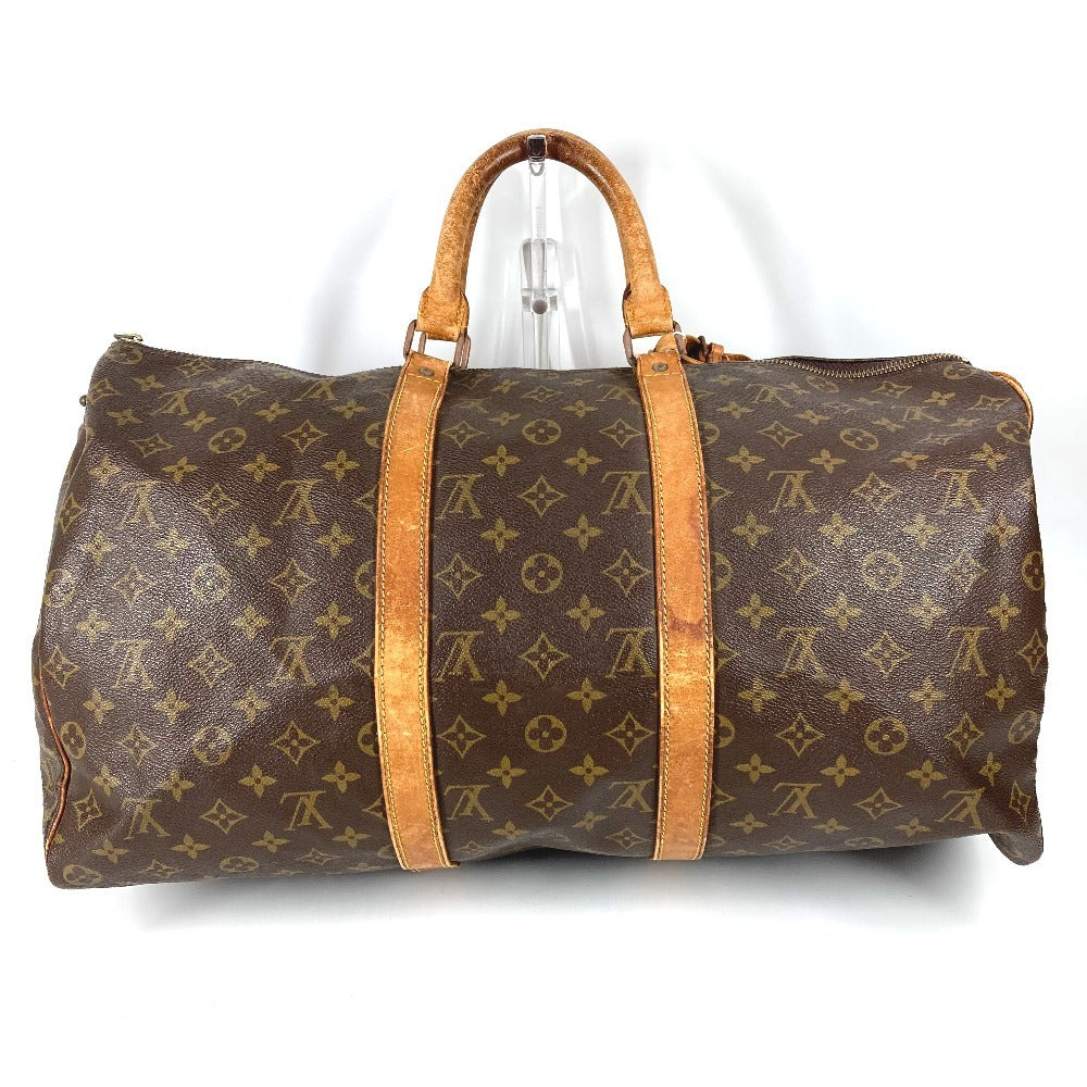 LOUIS VUITTON M41426 Monogram Keepall 50, Old Model, Debossed, Handbag, Travel Bag, Boston Bag, Monogram Canvas, Unisex, Brown