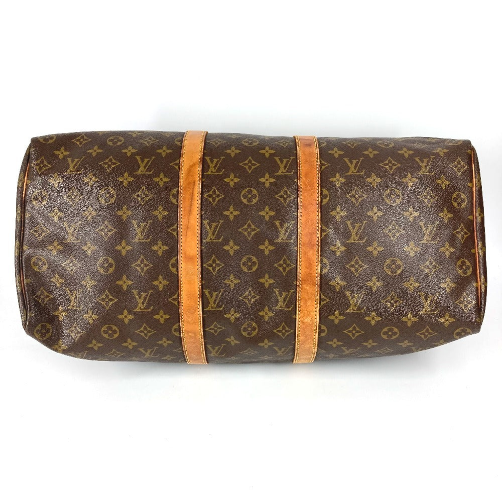 LOUIS VUITTON M41426 Monogram Keepall 50, Old Model, Debossed, Handbag, Travel Bag, Boston Bag, Monogram Canvas, Unisex, Brown