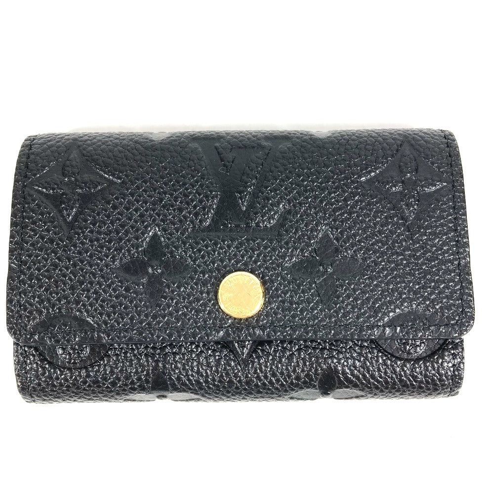 LOUIS VUITTON M64421 Monogram Empreinte Multicle 6 Key Case, 6-Piece Set, Monogram Empreinte Leather, Unisex, Black