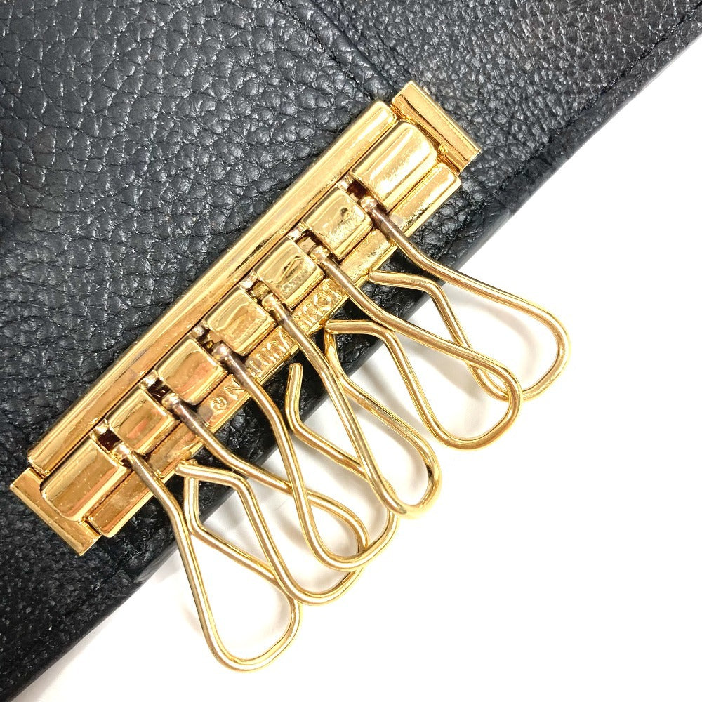 LOUIS VUITTON M64421 Monogram Empreinte Multicle 6 Key Case, 6-Piece Set, Monogram Empreinte Leather, Unisex, Black
