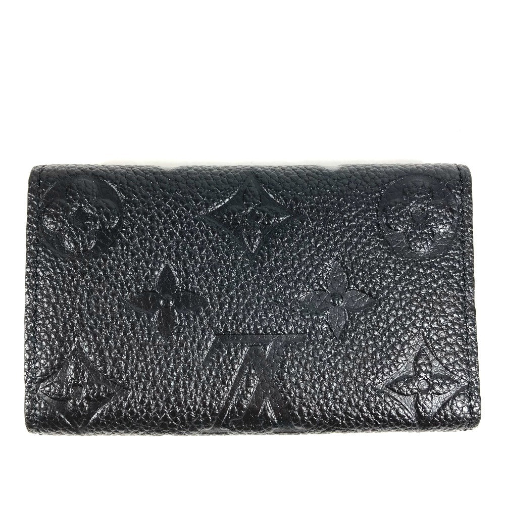 LOUIS VUITTON M64421 Monogram Empreinte Multicle 6 Key Case, 6-Piece Set, Monogram Empreinte Leather, Unisex, Black
