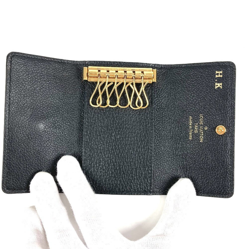 LOUIS VUITTON M64421 Monogram Empreinte Multicle 6 Key Case, 6-Piece Set, Monogram Empreinte Leather, Unisex, Black