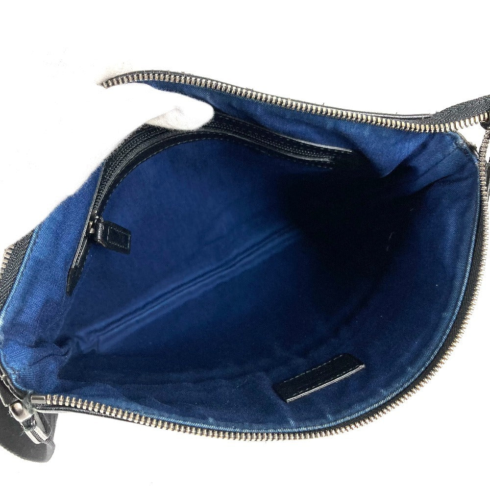 Salvatore Ferragamo logo crossbody shoulder bag in black leather. Unisex.