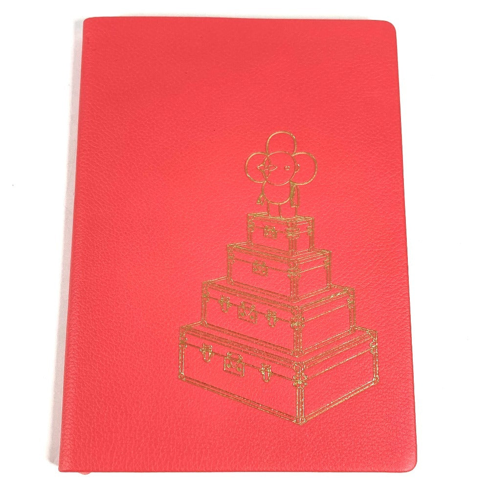 LOUIS VUITTON R98587 Cahier Clemence Vivienne Stationery Notebook, Leather, Unisex, Pink