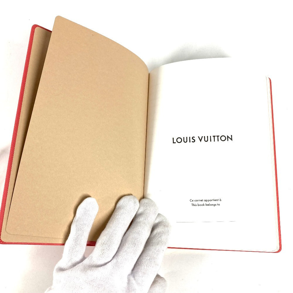 LOUIS VUITTON R98587 Cahier Clemence Vivienne Stationery Notebook, Leather, Unisex, Pink