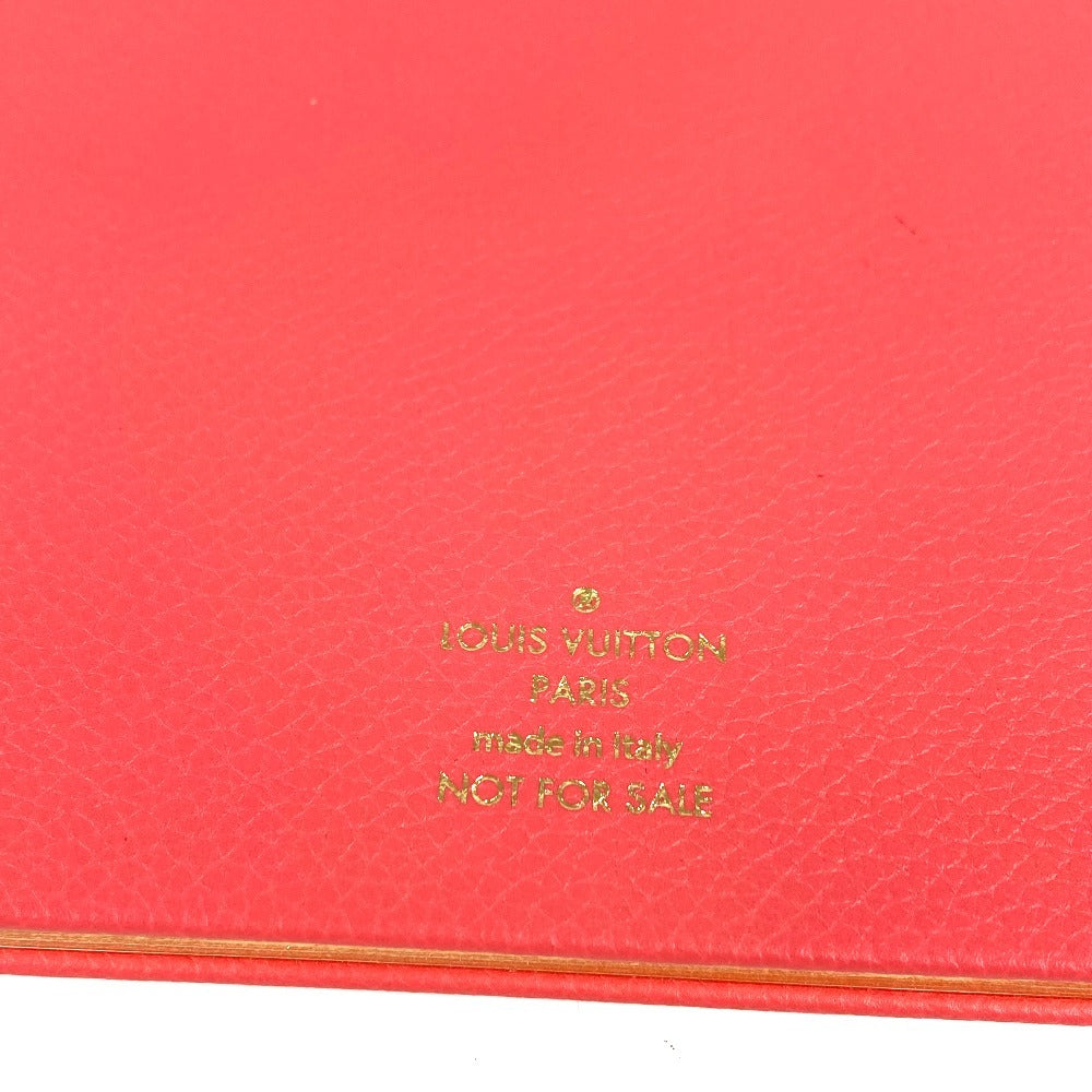LOUIS VUITTON R98587 Cahier Clemence Vivienne Stationery Notebook, Leather, Unisex, Pink