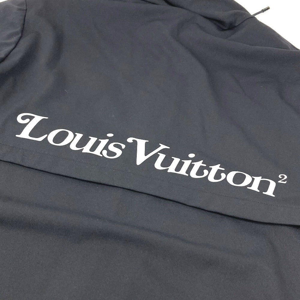LOUIS VUITTON NIGO ニゴ メッシュ リフレクティブLVロゴジップアップパーカー フード付き フーディー アパレル 長袖 ジャケット トップス RM202M パーカー ナイロン メンズ ブラック