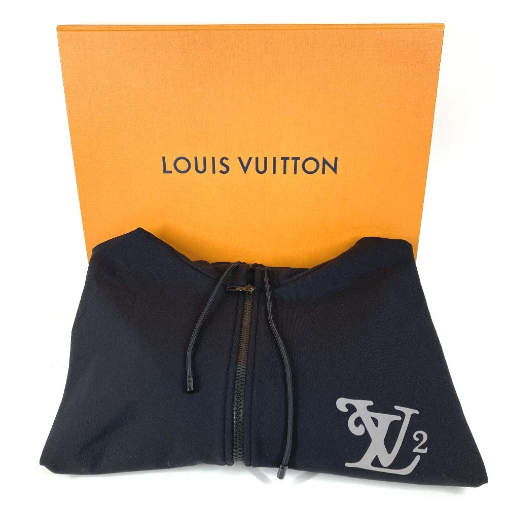 LOUIS VUITTON NIGO ニゴ メッシュ リフレクティブLVロゴジップアップパーカー フード付き フーディー アパレル 長袖 ジャケット トップス RM202M パーカー ナイロン メンズ ブラック
