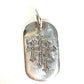 CHROME HEARTS Cemetery Cross Logo Dog Tag Necklace, Jewelry, Accessory, Pendant, SV925, Unisex, Silver