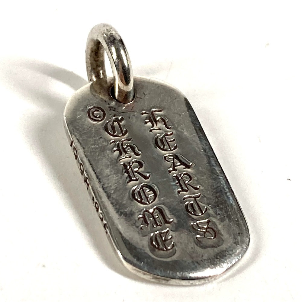CHROME HEARTS Cemetery Cross Logo Dog Tag Necklace, Jewelry, Accessory, Pendant, SV925, Unisex, Silver