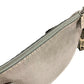 FENDI 8BT109 Selleria Logo Crossbody Shoulder Bag in Silver-Gray Leather, Unisex