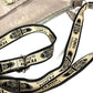 FENDI 8BT109 Selleria Logo Crossbody Shoulder Bag in Silver-Gray Leather, Unisex