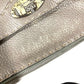 FENDI 8BT109 Selleria Logo Crossbody Shoulder Bag in Silver-Gray Leather, Unisex