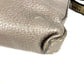 FENDI 8BT109 Selleria Logo Crossbody Shoulder Bag in Silver-Gray Leather, Unisex