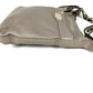 FENDI 8BT109 Selleria Logo Crossbody Shoulder Bag in Silver-Gray Leather, Unisex