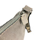 FENDI 8BT109 Selleria Logo Crossbody Shoulder Bag in Silver-Gray Leather, Unisex