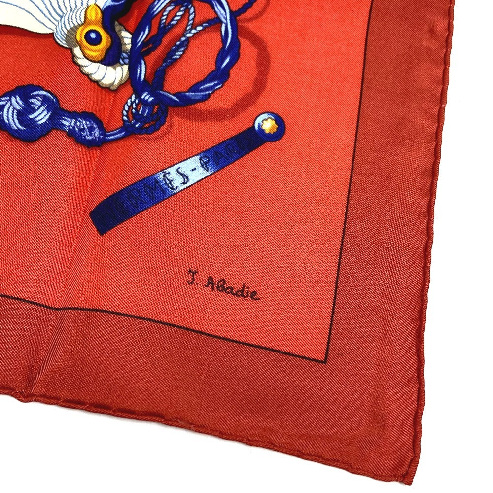 HERMES 扇 和柄 扇子 BRISE DE CHARME 魅惑のそよ風 カレ90 カレ 90 スカーフ シルク ユニセックス マルチカラー