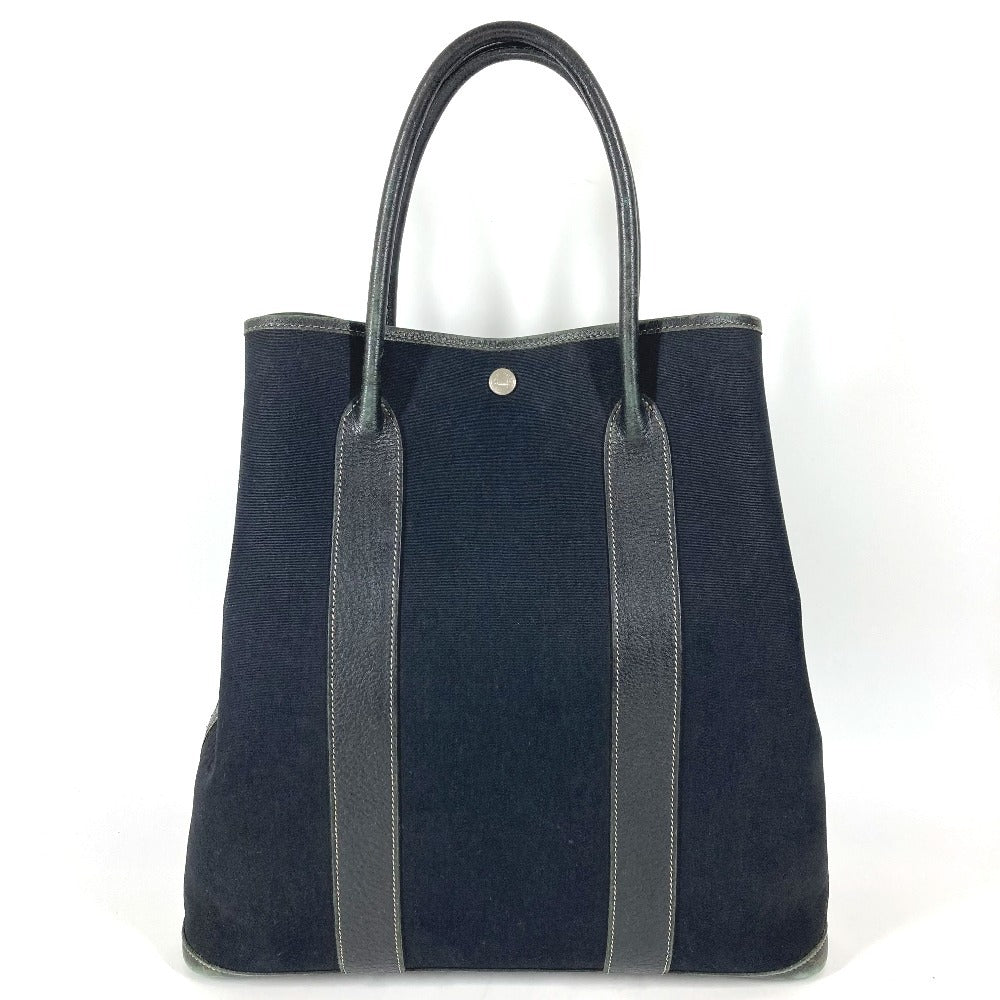HERMES ガーデンファイルMM ガーデンファイル MM カバン トートバッグ 肩掛け ショルダーバッグ レザー ユニセックス ブラック