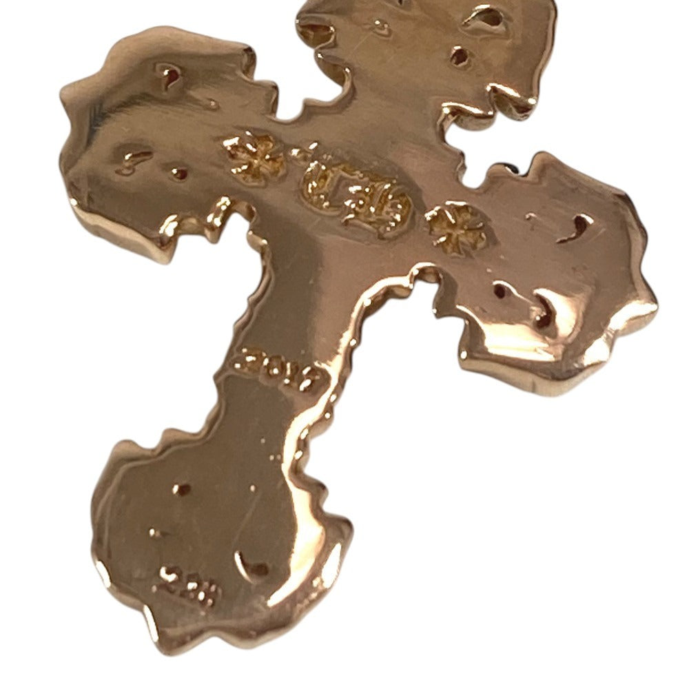 CHROME HEARTS アクセサリー ジュエリー ネックレス ペンダント CHARM FILIGREE TINY P EMRLD タイニーフィリグリー クロス PAVE エメラルド K22 22金 K22 ペンダントトップ K22 ユニセックス ゴールド