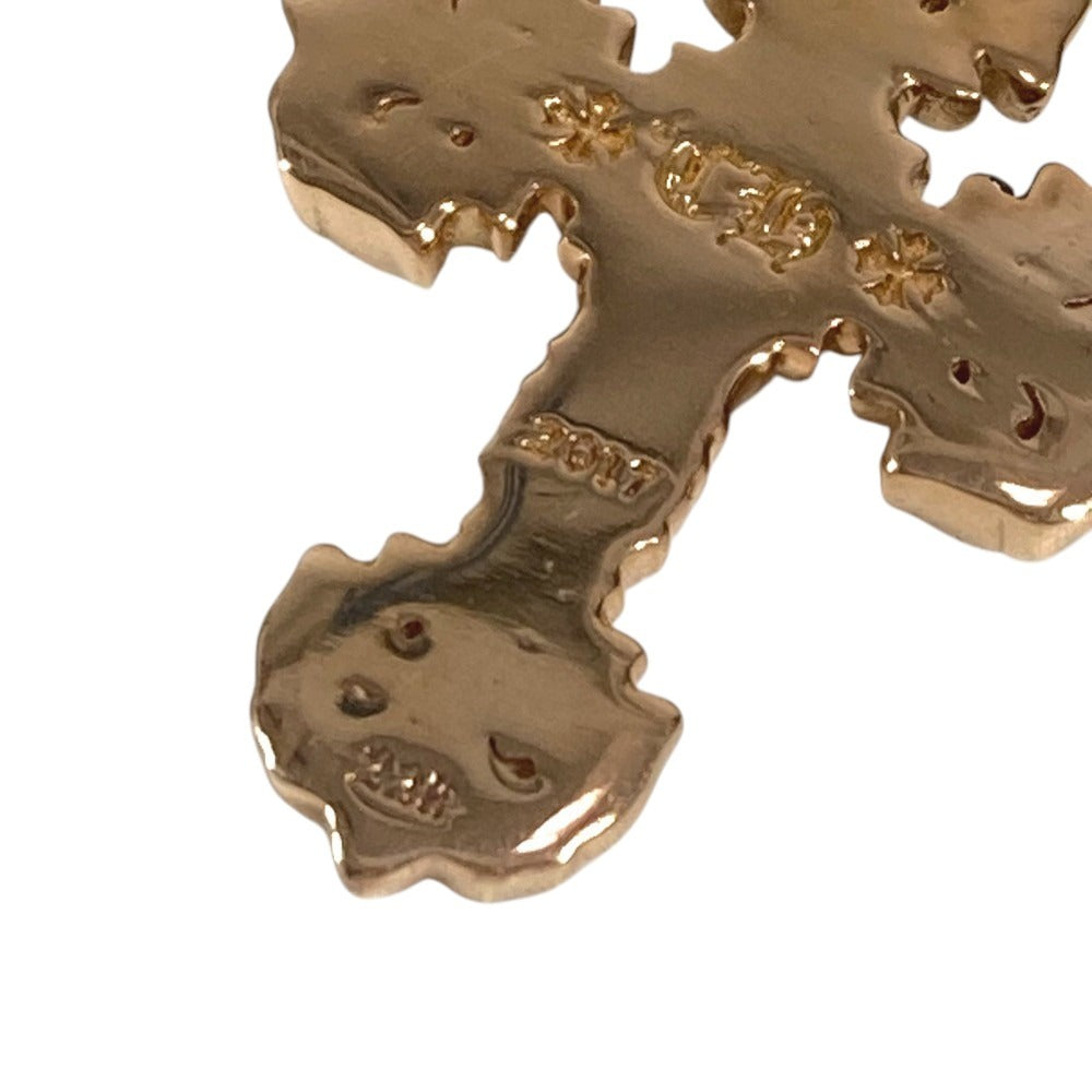 CHROME HEARTS アクセサリー ジュエリー ネックレス ペンダント CHARM FILIGREE TINY P EMRLD タイニーフィリグリー クロス PAVE エメラルド K22 22金 K22 ペンダントトップ K22 ユニセックス ゴールド