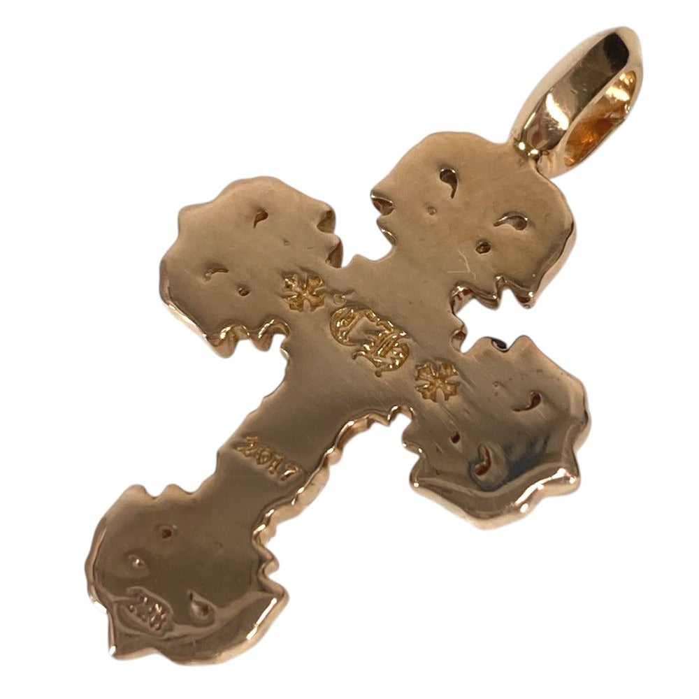 CHROME HEARTS アクセサリー ジュエリー ネックレス ペンダント CHARM FILIGREE TINY P EMRLD タイニーフィリグリー クロス PAVE エメラルド K22 22金 K22 ペンダントトップ K22 ユニセックス ゴールド