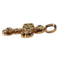 CHROME HEARTS アクセサリー ジュエリー ネックレス ペンダント CHARM FILIGREE TINY P EMRLD タイニーフィリグリー クロス PAVE エメラルド K22 22金 K22 ペンダントトップ K22 ユニセックス ゴールド