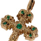 CHROME HEARTS アクセサリー ジュエリー ネックレス ペンダント CHARM FILIGREE TINY P EMRLD タイニーフィリグリー クロス PAVE エメラルド K22 22金 K22 ペンダントトップ K22 ユニセックス ゴールド