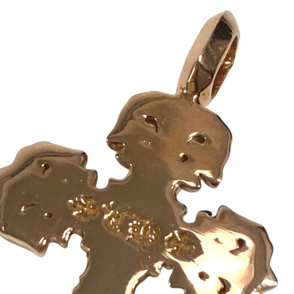 CHROME HEARTS アクセサリー ジュエリー ネックレス ペンダント CHARM FILIGREE TINY P EMRLD タイニーフィリグリー クロス PAVE エメラルド K22 22金 K22 ペンダントトップ K22 ユニセックス ゴールド
