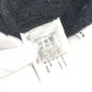 CHROME HEARTS Men's Black Long Sleeve Hoodie with Cross Patch and Leather Tag, Cashmere Knit