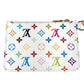 LOUIS VUITTON M13089 Monogram Multicolore by Takashi Murakami, LV×TM All-in BB Crossbody Bag with Pouch, Bucket Shoulder Bag, Monogram Multicolore Canvas, Women's, Blanc/White