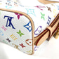 LOUIS VUITTON M13089 Monogram Multicolore by Takashi Murakami, LV×TM All-in BB Crossbody Bag with Pouch, Bucket Shoulder Bag, Monogram Multicolore Canvas, Women's, Blanc/White