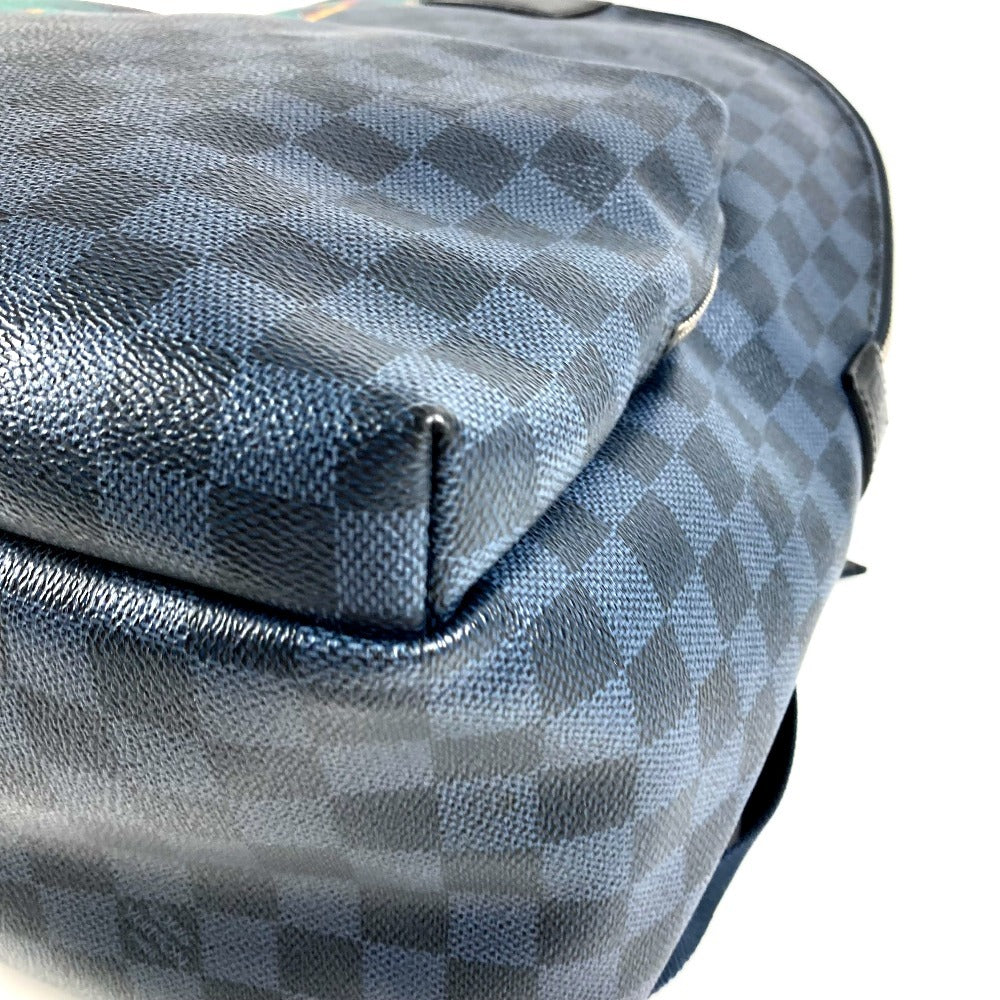 LOUIS VUITTON N50003 Damier Cobalt Jungle Apollo Backpack, Unisex, Navy, Damier Cobalt Canvas