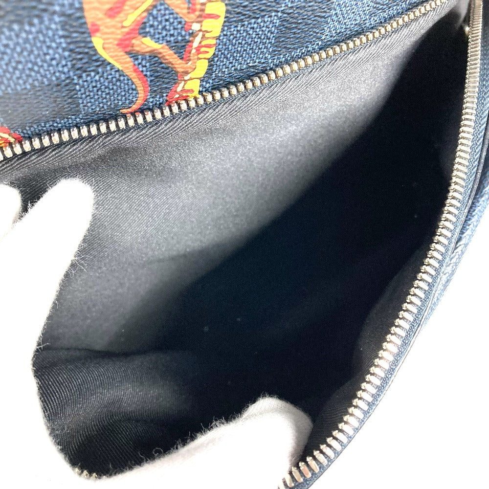 LOUIS VUITTON N50003 Damier Cobalt Jungle Apollo Backpack, Unisex, Navy, Damier Cobalt Canvas
