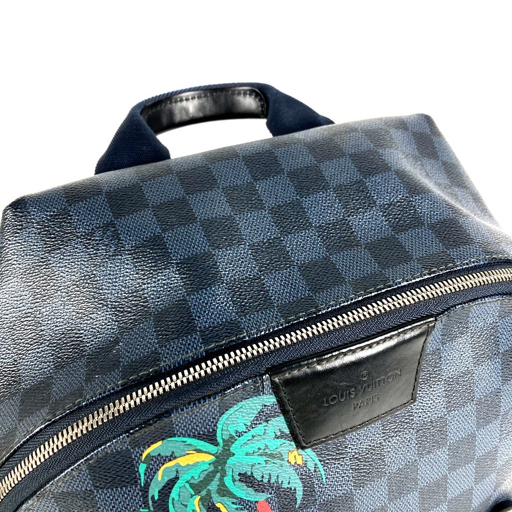 LOUIS VUITTON N50003 Damier Cobalt Jungle Apollo Backpack, Unisex, Navy, Damier Cobalt Canvas