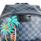 LOUIS VUITTON N50003 Damier Cobalt Jungle Apollo Backpack, Unisex, Navy, Damier Cobalt Canvas