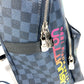 LOUIS VUITTON N50003 Damier Cobalt Jungle Apollo Backpack, Unisex, Navy, Damier Cobalt Canvas