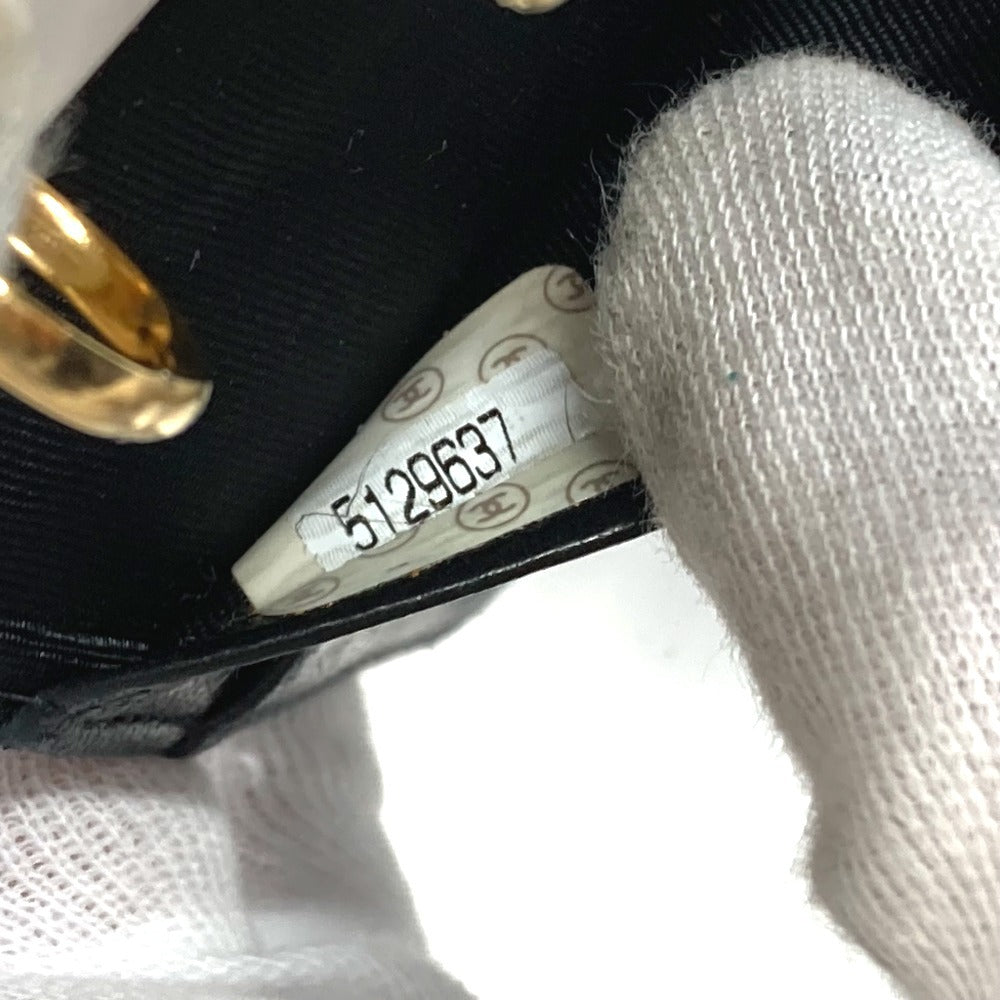 CHANEL CC ココマーク ロゴ システム手帳 ステーショナリー 手帳カバー パテントレザー ユニセックス ブラック