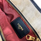 LOEWE ヴィンテージ 南京錠 ロゴ カバン 斜め掛け ショルダーバッグ レザー/キャンバス ユニセックス ブラック