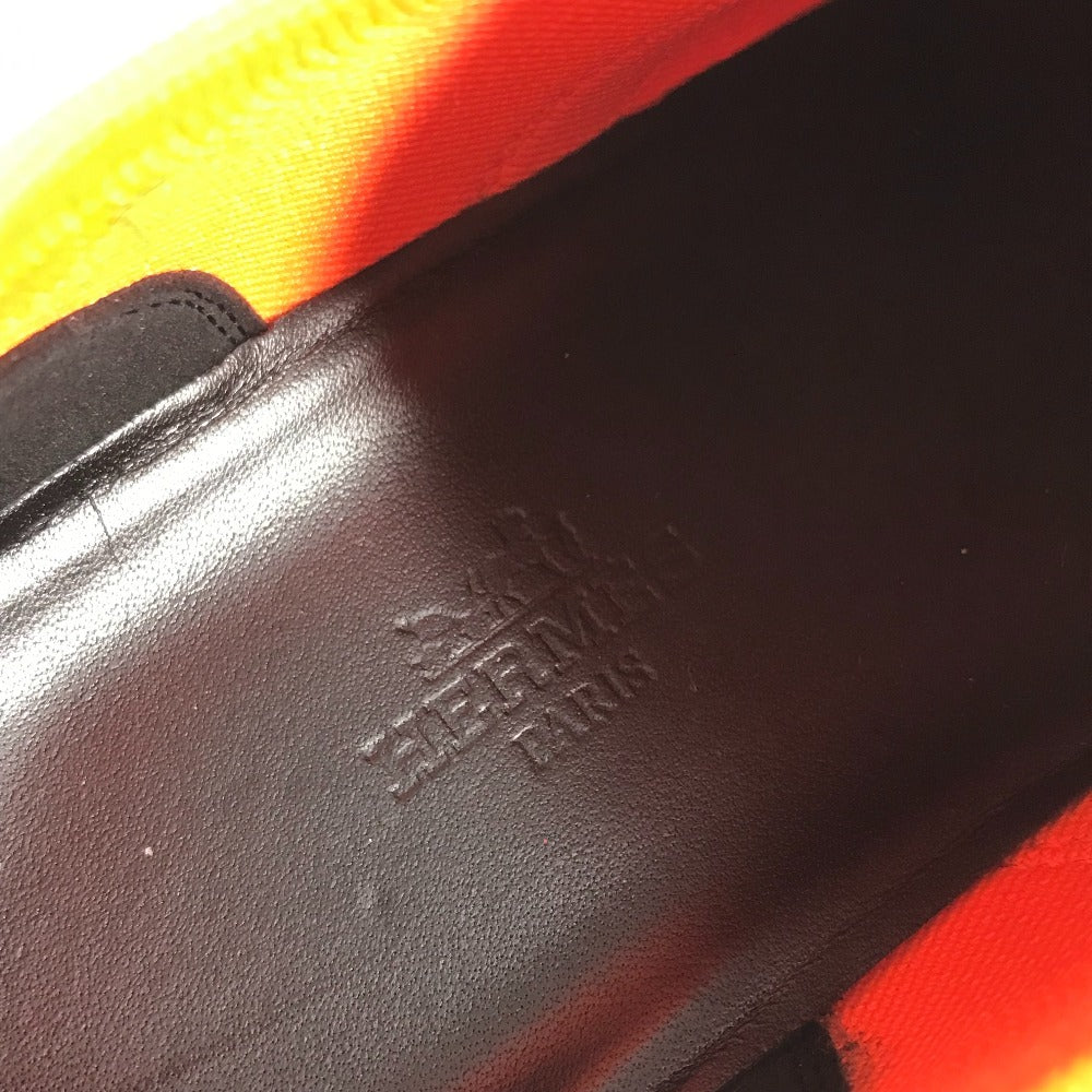 HERMES ロゴ デュエル 靴 シューズ スニーカー ゴム レディース シルバー