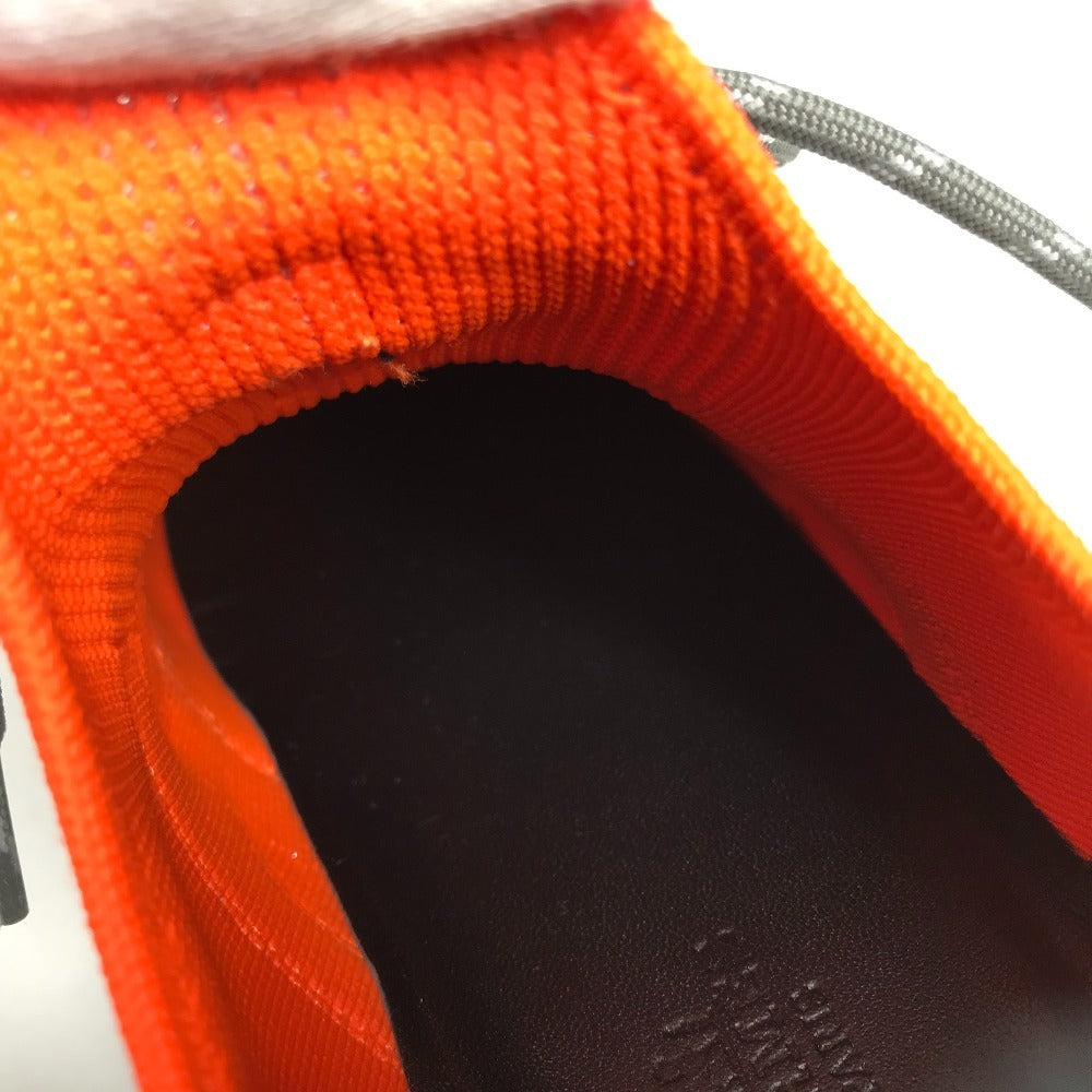 HERMES ロゴ デュエル 靴 シューズ スニーカー ゴム レディース シルバー