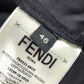 FENDI FB0521 FENDACE Men's Black Cotton Shorts with Logo