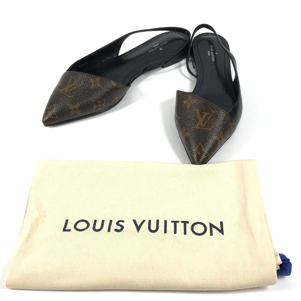 LOUIS VUITTON モノグラム ロゴ バレエシューズ 靴 シューズ フラットパンプス パンプス モノグラムキャンバス レディース ブラウン