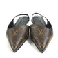 LOUIS VUITTON モノグラム ロゴ バレエシューズ 靴 シューズ フラットパンプス パンプス モノグラムキャンバス レディース ブラウン