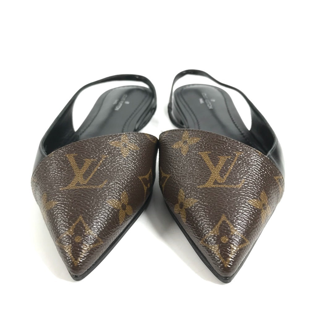 LOUIS VUITTON モノグラム ロゴ バレエシューズ 靴 シューズ フラットパンプス パンプス モノグラムキャンバス レディース ブラウン