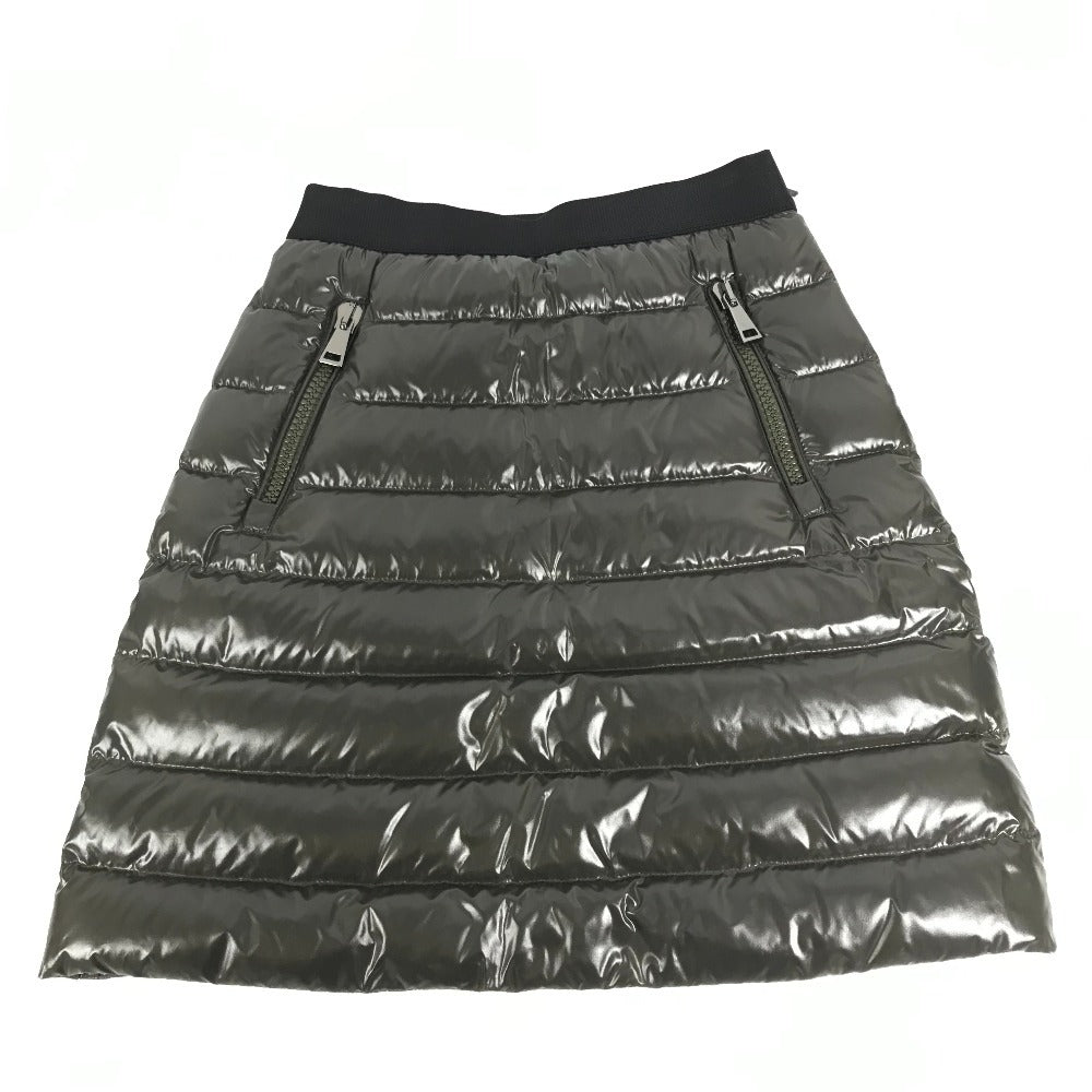 MONCLER ダウン ロゴ GONNA SKIRT アパレル ボトムス スカート ダウン レディース カーキ