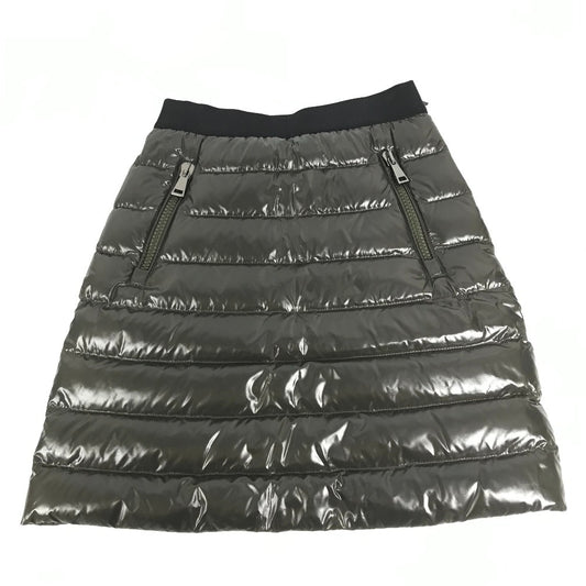 MONCLER ダウン ロゴ GONNA SKIRT アパレル ボトムス スカート ダウン レディース カーキ